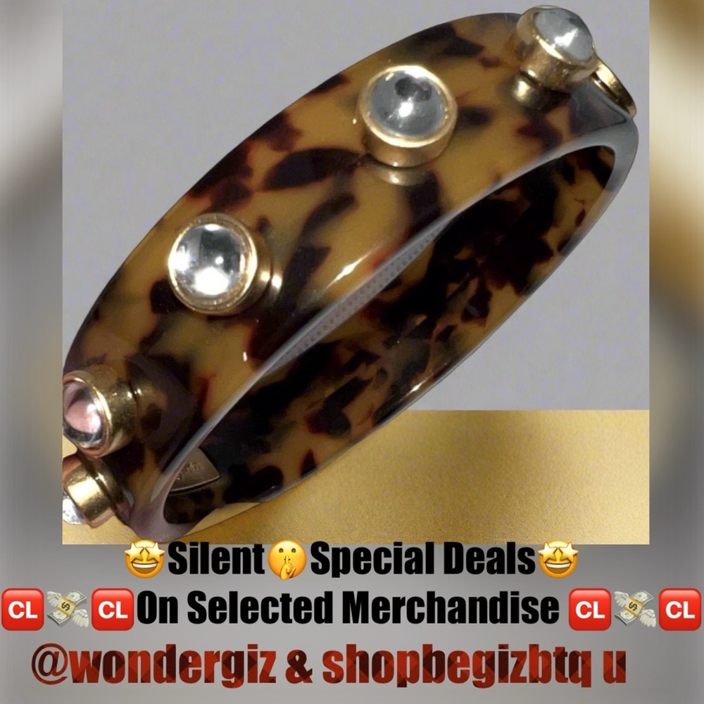 Authentic Tory Burch Split Circle & Hearts Resin … - image 7